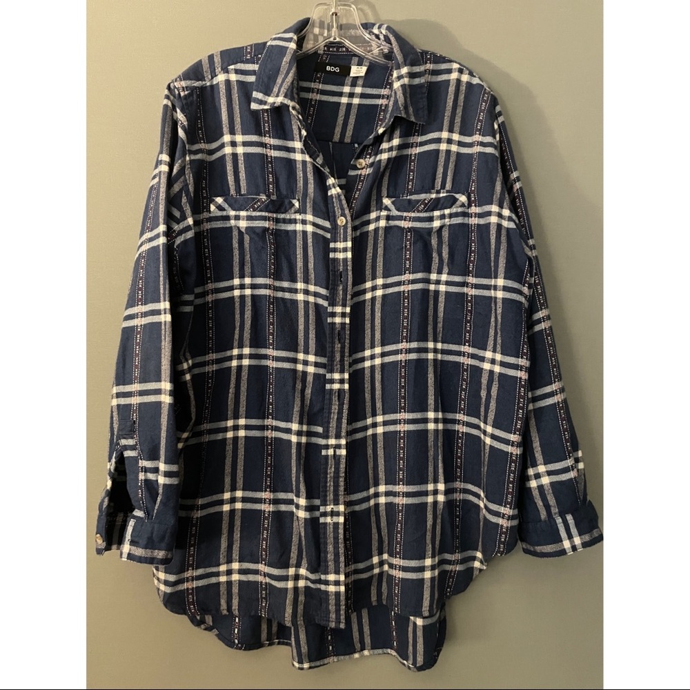 UO high low flannel